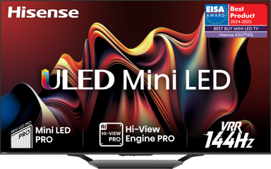 HISENSE TV 65U7NQ, ULED, Mini LED, 4K, 65"
